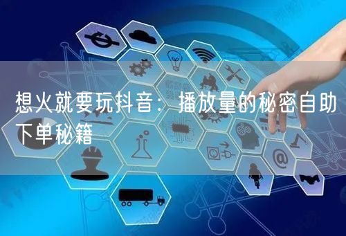 想火就要玩抖音：播放量的秘密自助下单秘籍