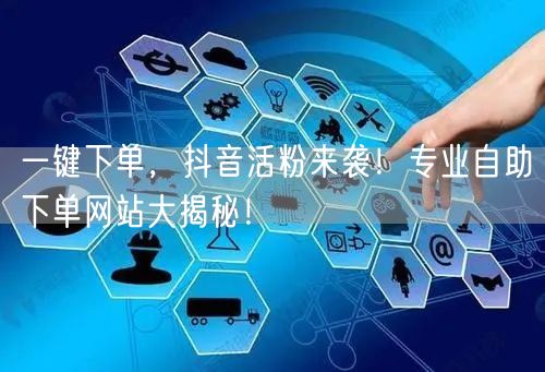 一键下单，抖音活粉来袭！专业自助下单网站大揭秘！