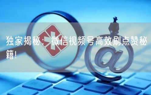 独家揭秘：微信视频号高效刷点赞秘籍!