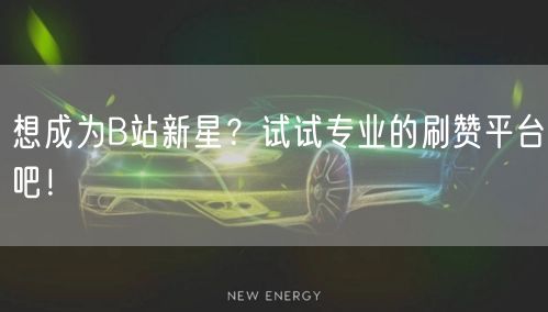 想成为B站新星？试试专业的刷赞平台吧！