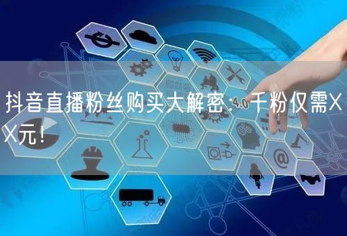抖音直播粉丝购买大解密：千粉仅需XX元！