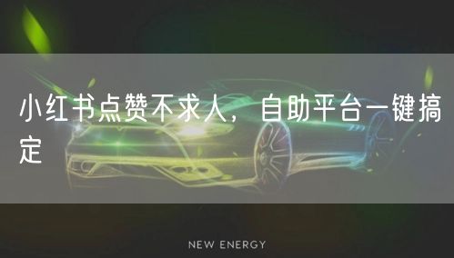 小红书点赞不求人，自助平台一键搞定