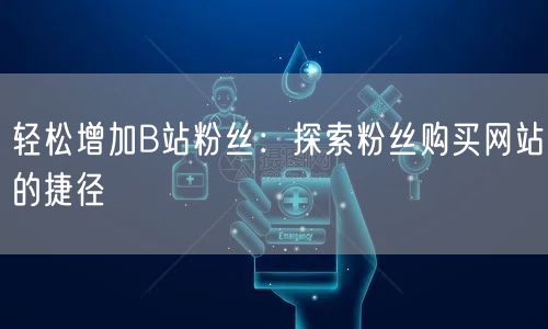 轻松增加B站粉丝：探索粉丝购买网站的捷径