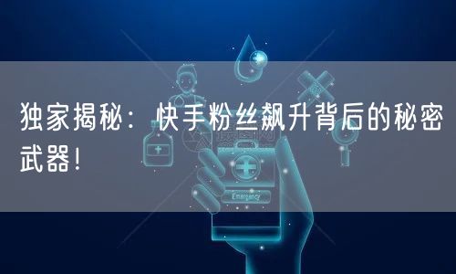 独家揭秘：快手粉丝飙升背后的秘密武器！