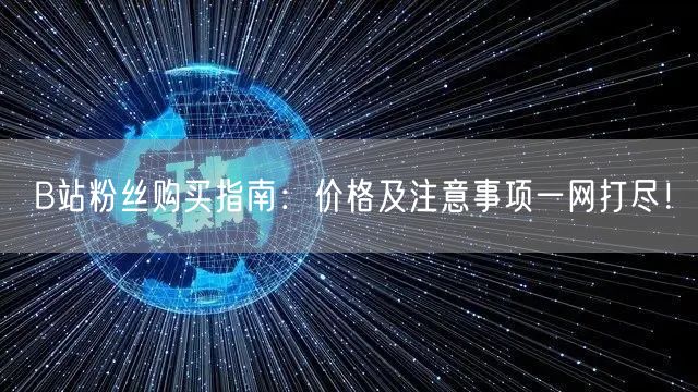 B站粉丝购买指南：价格及注意事项一网打尽！