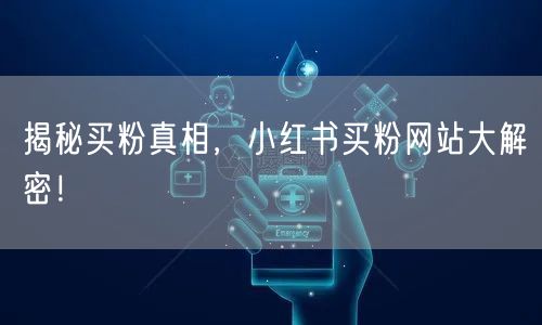 揭秘买粉真相，小红书买粉网站大解密！