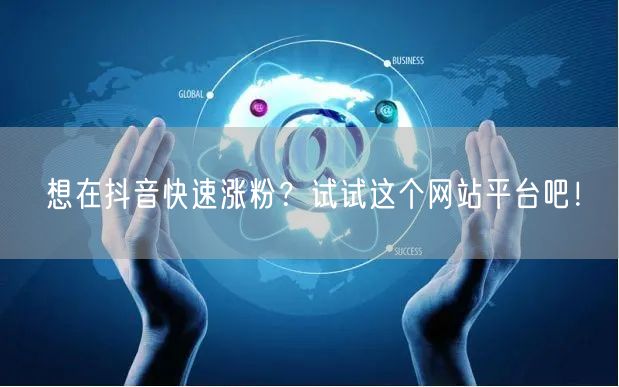 想在抖音快速涨粉？试试这个网站平台吧！