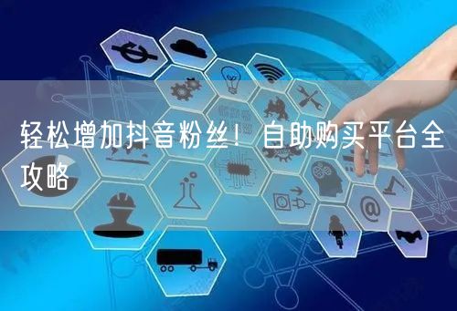 轻松增加抖音粉丝！自助购买平台全攻略