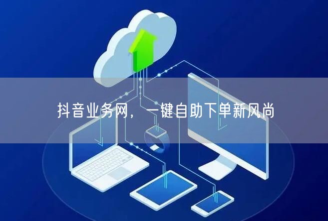 抖音业务网，一键自助下单新风尚