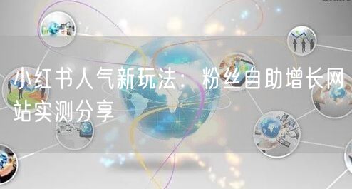 小红书人气新玩法：粉丝自助增长网站实测分享