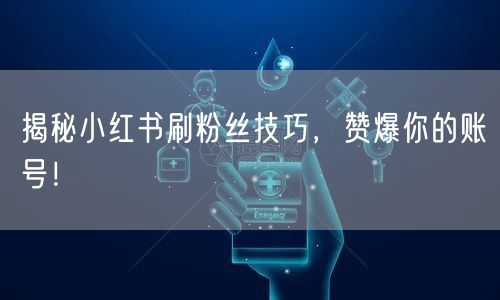 揭秘小红书刷粉丝技巧，赞爆你的账号！