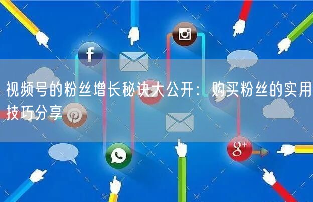 视频号的粉丝增长秘诀大公开：购买粉丝的实用技巧分享