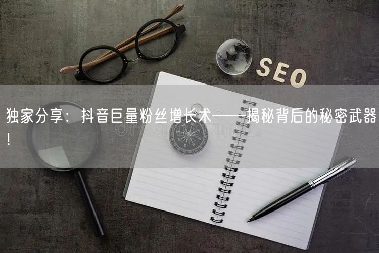 独家分享：抖音巨量粉丝增长术——揭秘背后的秘密武器！