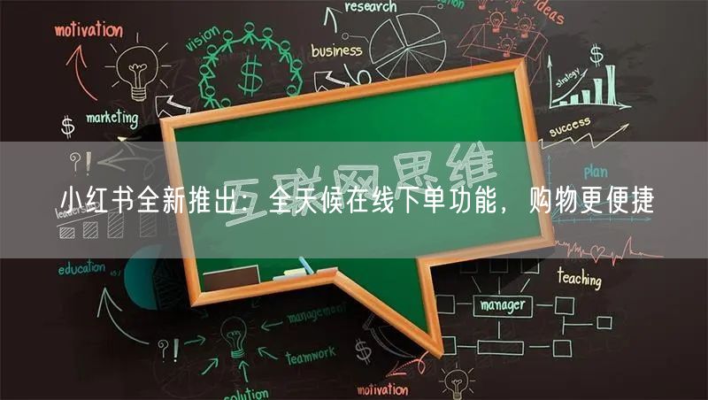 小红书全新推出：全天候在线下单功能，购物更便捷