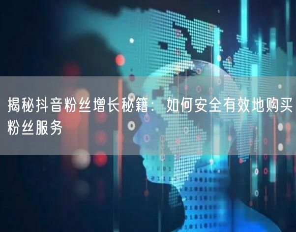 揭秘抖音粉丝增长秘籍：如何安全有效地购买粉丝服务