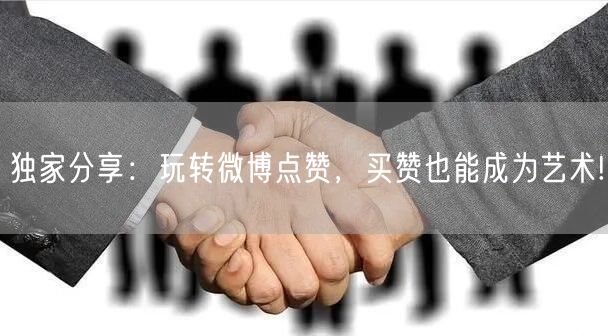 独家分享：玩转微博点赞，买赞也能成为艺术!
