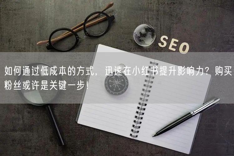 如何通过低成本的方式，迅速在小红书提升影响力？购买粉丝或许是关键一步！