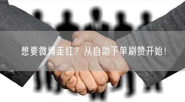 想要微博走红？从自助下单刷赞开始！