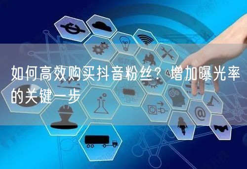 如何高效购买抖音粉丝？增加曝光率的关键一步