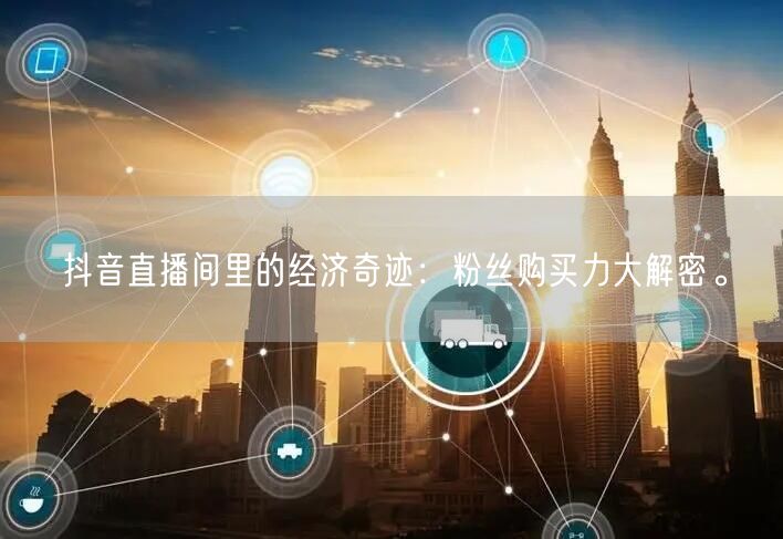 抖音直播间里的经济奇迹：粉丝购买力大解密。